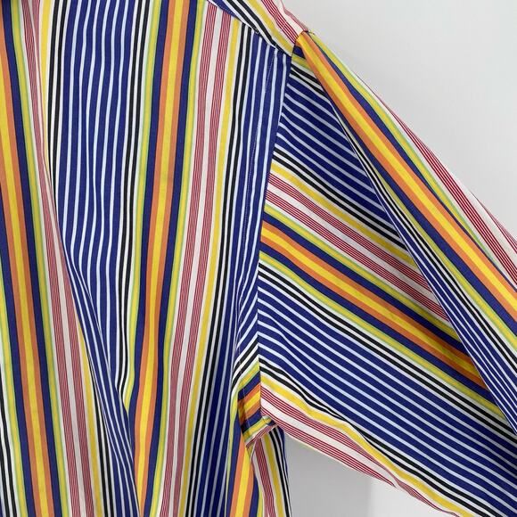 Polo by Ralph Lauren colorful vertical striped long sleeve shirt Large Westerton - Picture 8 of 11